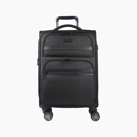 KROSER Softside Expandable Carry On Luggage with Spinner Wheels