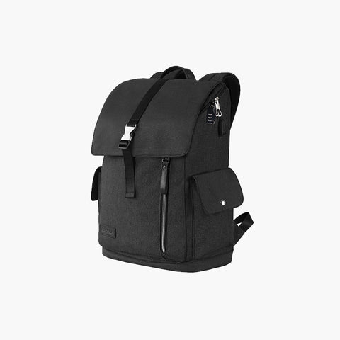 KROSER Backpack Tavel Laptop bag with USB Charging Port. Black+Grey