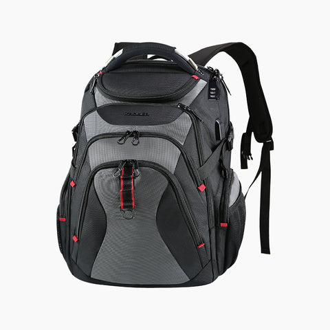 KROSER™ 17.3 Inch Travel Backpack,Large Business Laptop Bag.Black/Grey