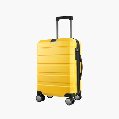 KROSER Hardside Expandable Carry On Luggage,Yellow