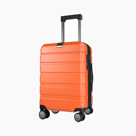 KROSER Hardside Expandable Carry On Luggage, Orange