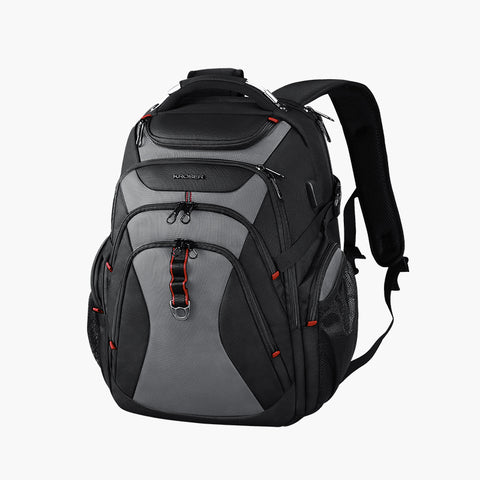 KROSER™ 17.3 Inch Travel Backpack,Large Business Laptop Bag.Black/Grey