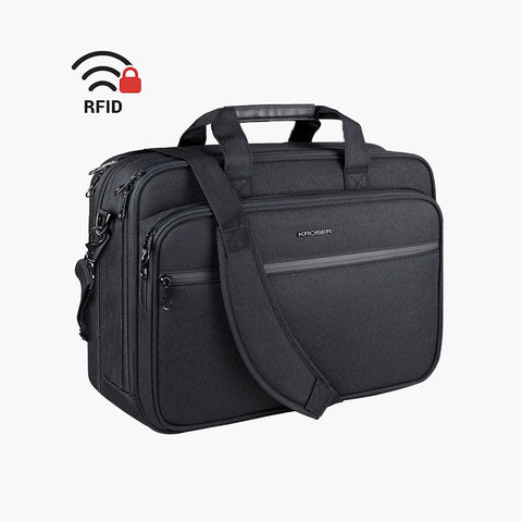 KROSER™ Laptop Briefcase Up to 17.3" Laptop Messenger Bag