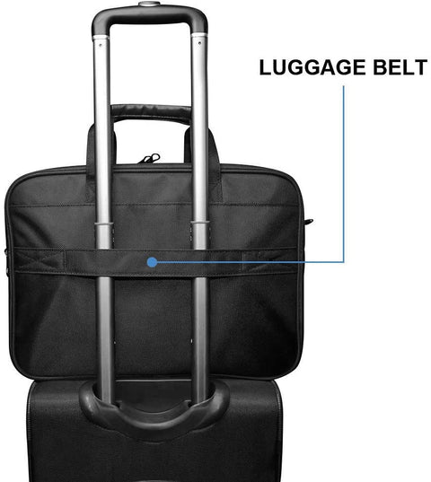 KROSER™ 17.3 Inch Messenger Computer Bag,Black