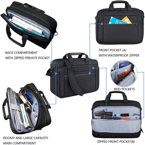 KROSER™ 17.3 Inch Laptop Carry Case,Black