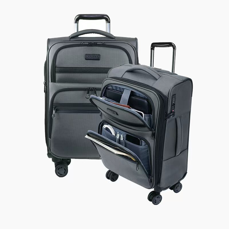 KROSER 20" Softside Expandable Carry-On Luggage with USB & TSA Lock