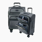KROSER 20" Softside Expandable Carry-On Luggage with USB & TSA Lock
