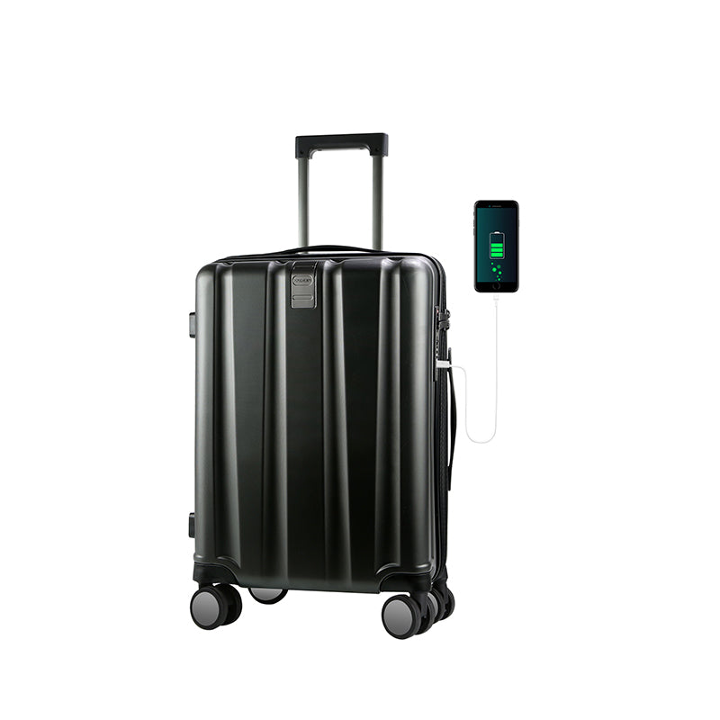 KROSER 20" Hardside Expandable Carry-On Luggage with USB & TSA Lock