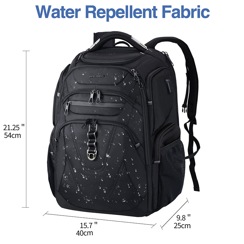 KROSER 18.4" TSA Travel Laptop Backpack with USB & RFID