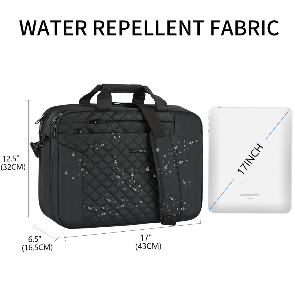 KROSER 17" TSA-Friendly Laptop Briefcase