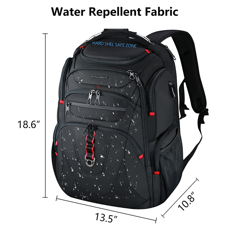 KROSER 17.3" TSA Travel Laptop Backpack with USB & RFID