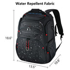 KROSER 17.3" TSA Travel Laptop Backpack with USB & RFID