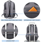 KROSER 17" Quilted Laptop Backpack with USB & RFID