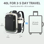 KROSER Commuter Laptop Backpack 17.3" Travel Backpack for Work