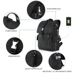 KROSER 17.3" Travel Laptop Backpack with USB Port
