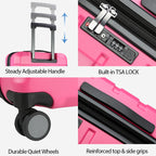KROSER 20" Hardside Expandable Carry-On Luggage with USB & TSA Lock