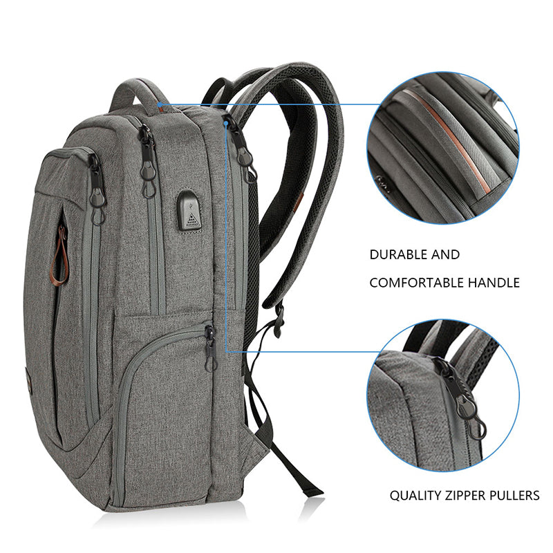 KROSER 17.3" Large Laptop Backpack with USB Charging Port