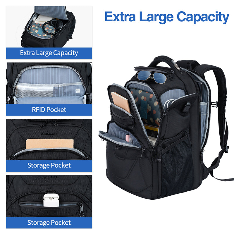 KROSER 18.4" TSA Travel Laptop Backpack with USB & RFID