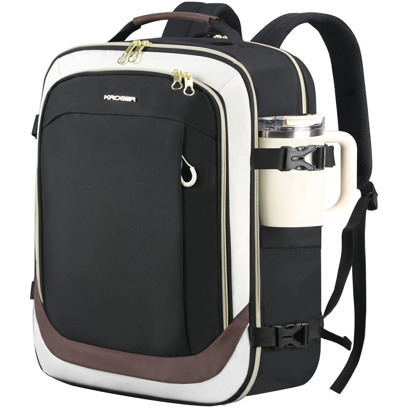 KROSER Business Travel Laptop Backpack 17.3" Carry-On Backpack