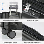 KROSER 20" Hardside Expandable Carry-On Luggage with USB & TSA Lock