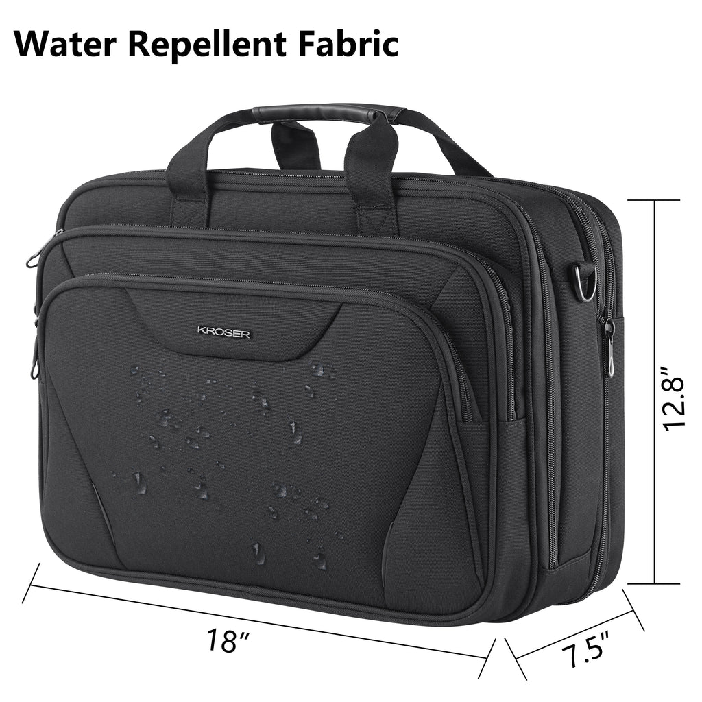 KROSER 17.3" Expandable Laptop Briefcase