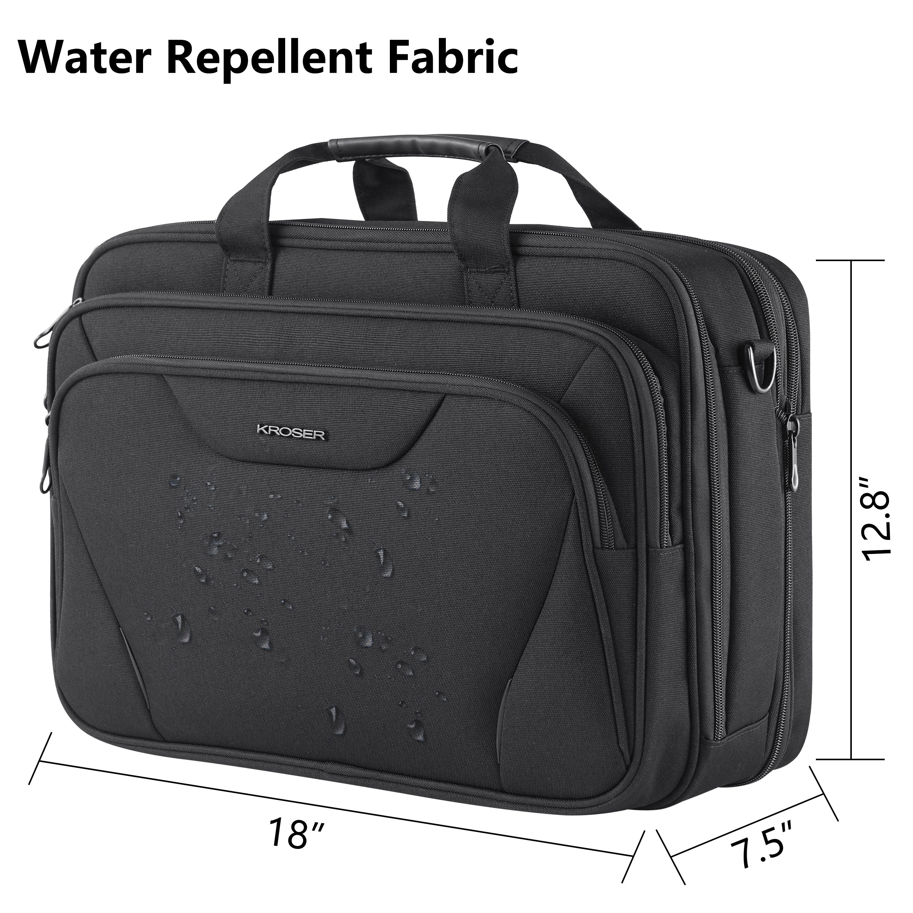 KROSER 17.3" Expandable Laptop Briefcase