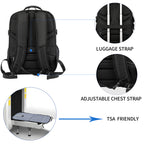 KROSER 18.4" Travel Laptop Backpack with USB & RFID