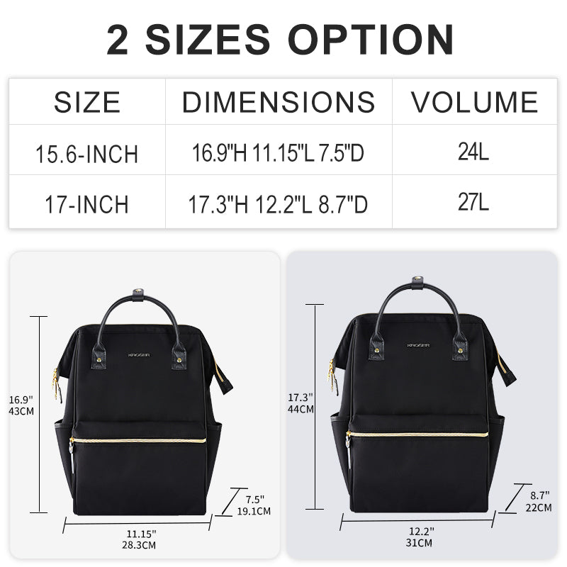 KROSER 15.6" / 17" Laptop Backpack with USB Port