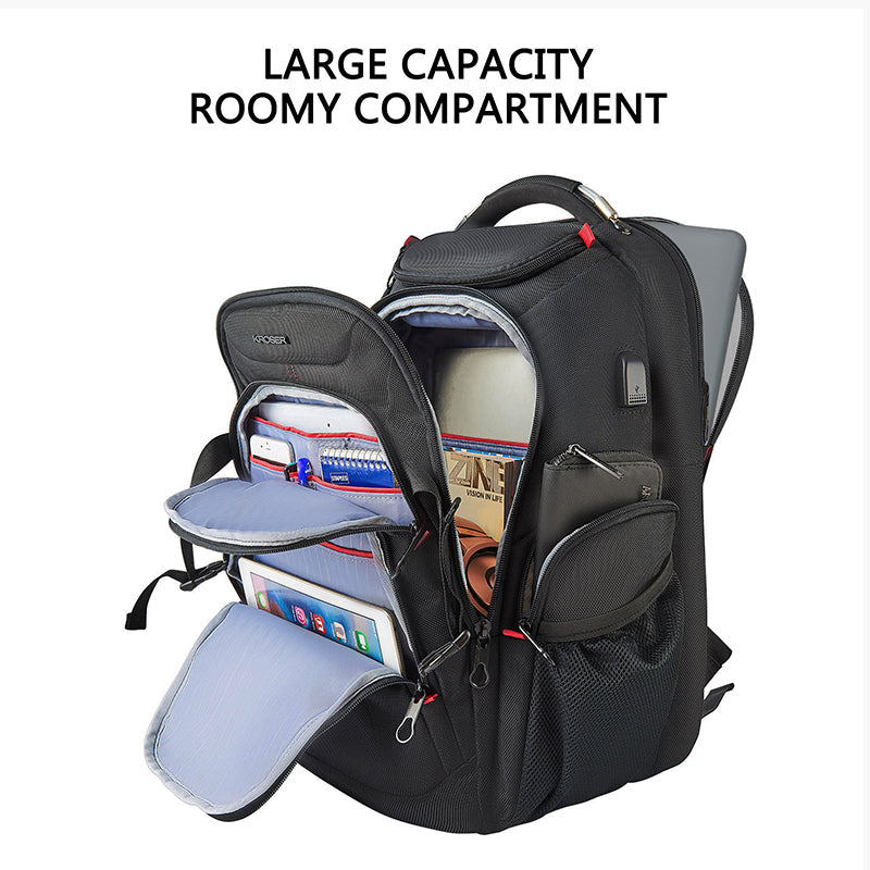 KROSER 17.3" XL Travel Laptop Backpack with Hard Shell & RFID