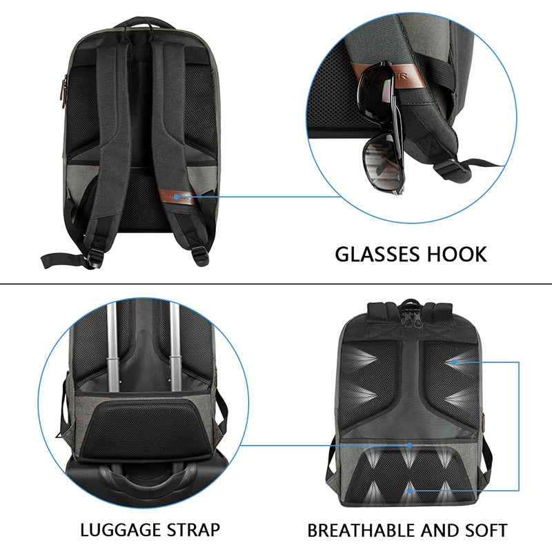 KROSER 17.3" Large Laptop Backpack with USB Charging Port