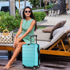 KROSER 20" Hardside Expandable Carry-On Luggage with TSA Lock