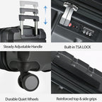 KROSER 20" Hardside Expandable Carry-On Luggage with TSA Lock