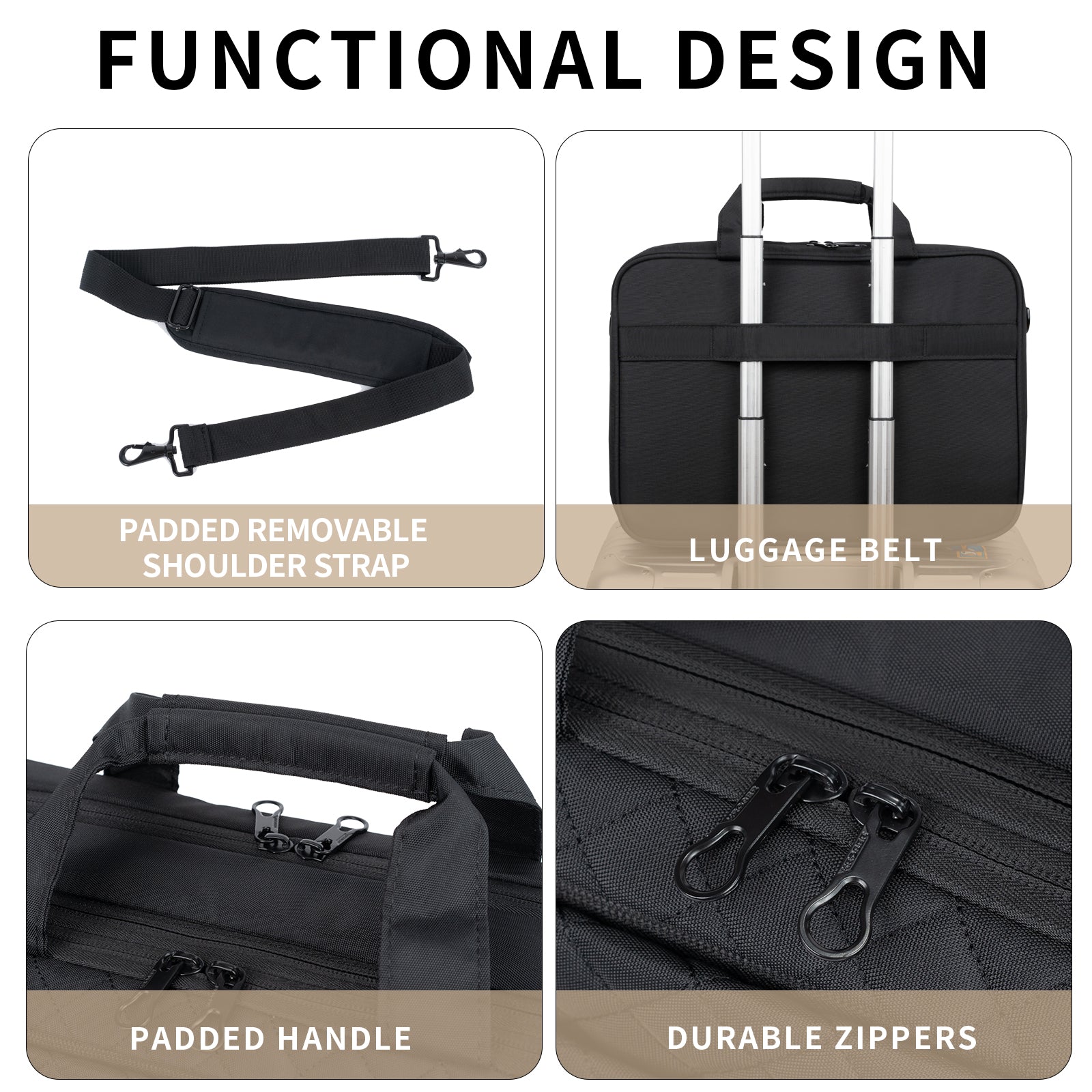 KROSER 17" TSA-Friendly Laptop Briefcase
