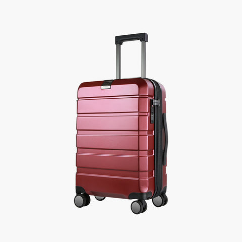 KROSER Hardside Expandable Carry On Luggage, Burgundy