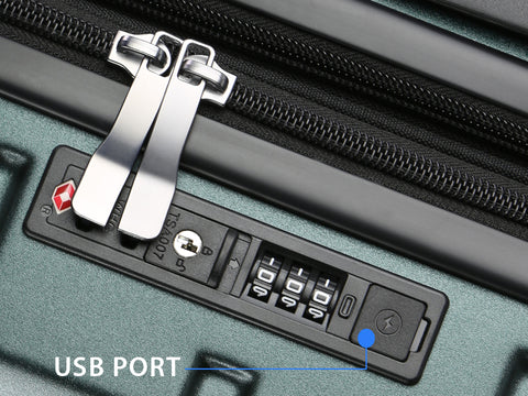 Built-in TSA LOCK W/USB PORT