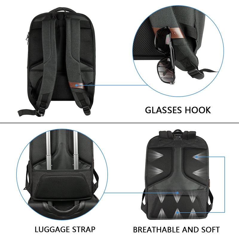 KROSER 17.3" Large Laptop Backpack with USB Charging Port