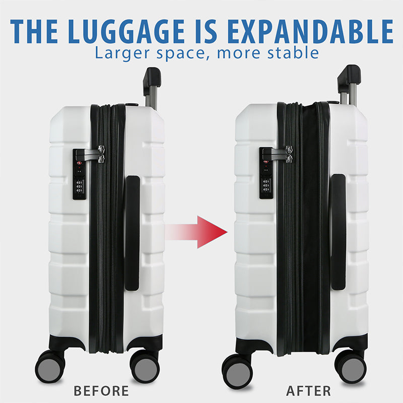 KROSER 20" Hardside Expandable Carry-On Luggage
