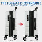 KROSER 20" Hardside Expandable Carry-On Luggage