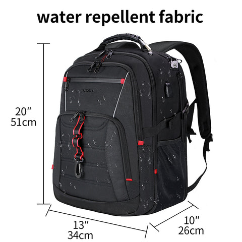 KROSER™ 18.4 Inch Travel backpack with LIGHT-EMITTING STRIPS.