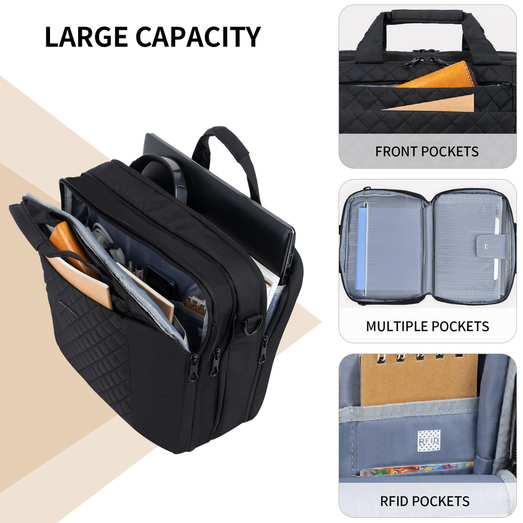 KROSER 17" TSA-Friendly Laptop Briefcase