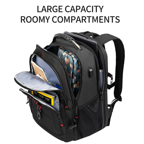 KROSER™ 18.4 Inch Travel backpack with LIGHT-EMITTING STRIPS.