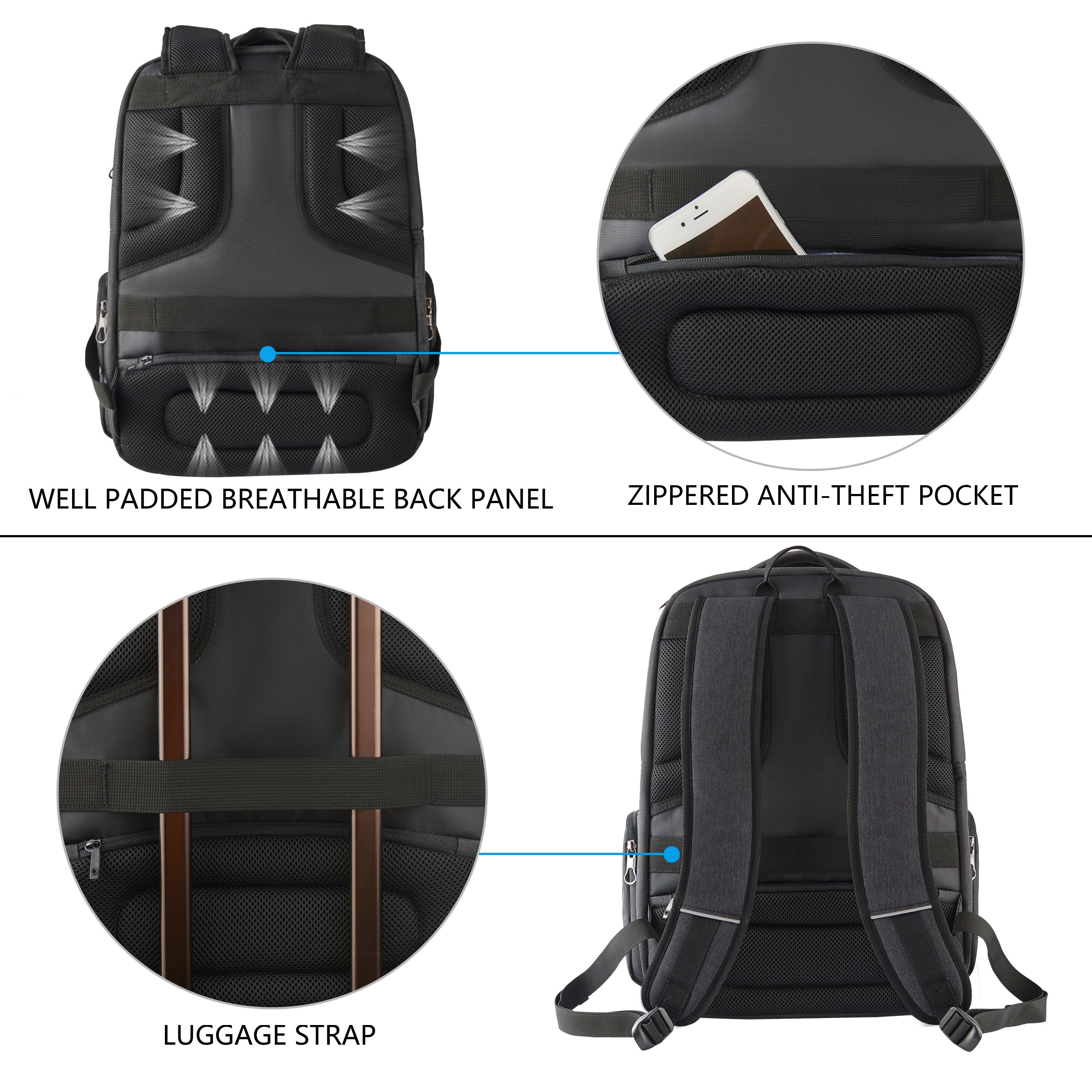 KROSER 17.3" Business Travel Laptop Backpack