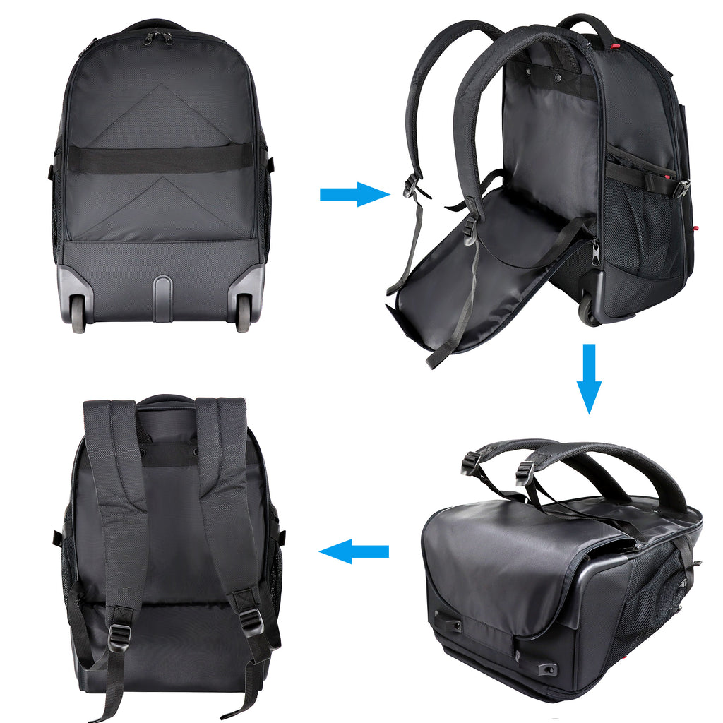 KROSER 17" Rolling Laptop Backpack
