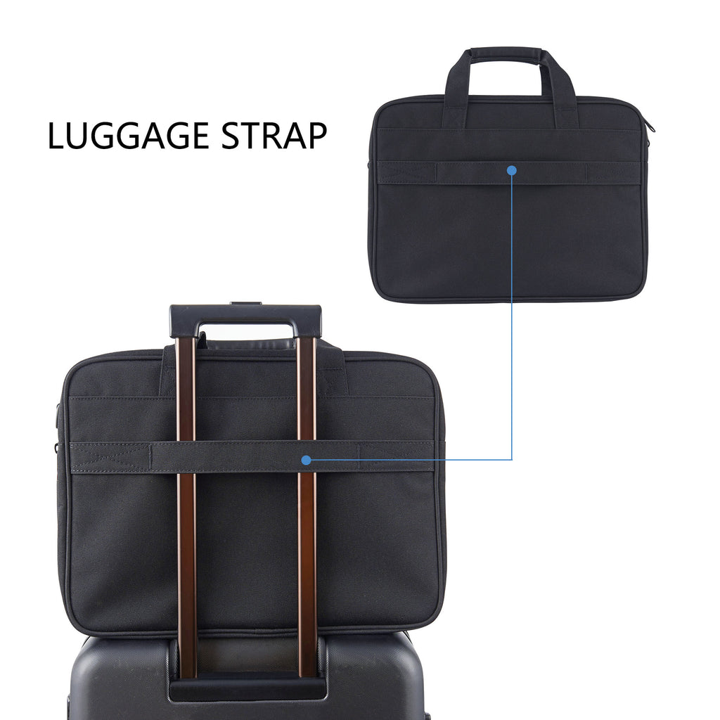 KROSER 17.3" Expandable Laptop Briefcase with RFID