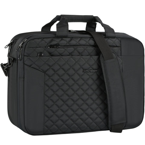 KROSER™ TSA Friendly Expandable 17 Inch Laptop Briefcase.