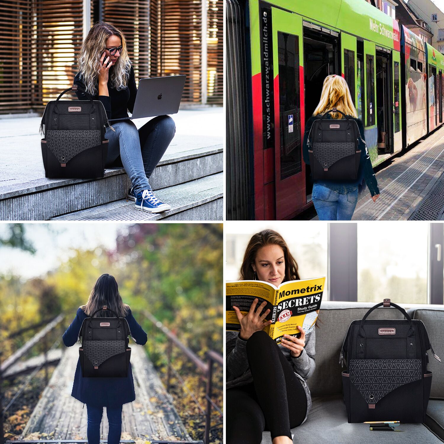 KROSER™ 15.6 Inch Laptop Backpack With USB Charging Port.