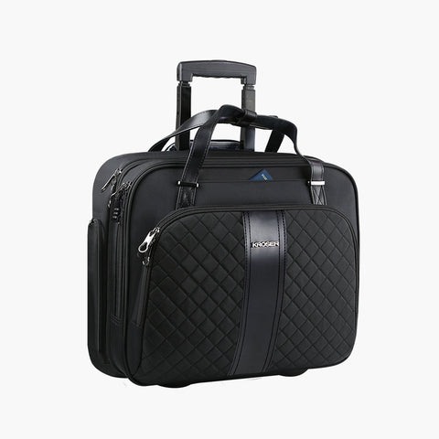 KROSER Rolling Laptop Bag (Quilted)