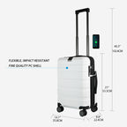 KROSER 20" Hardside Expandable Carry-On Luggage