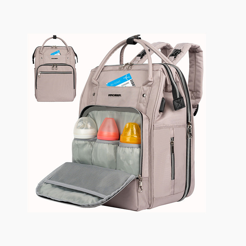 KROSER Foldable Diaper Backpack with Changing Station