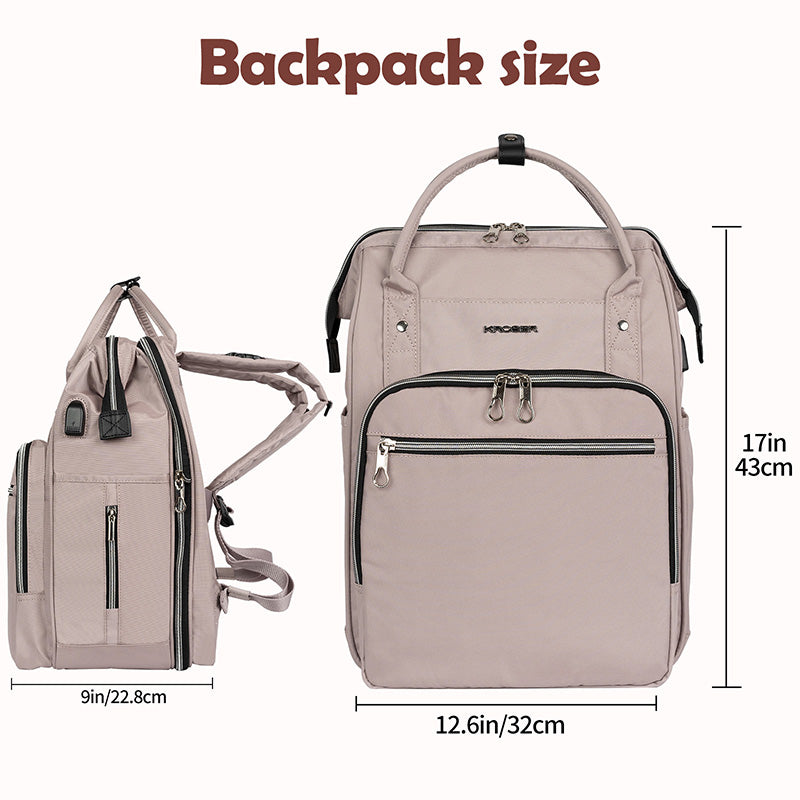 KROSER Foldable Diaper Backpack with Changing Station